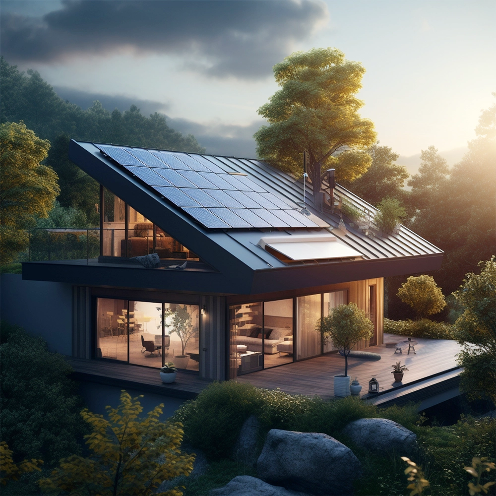 Solar installed home